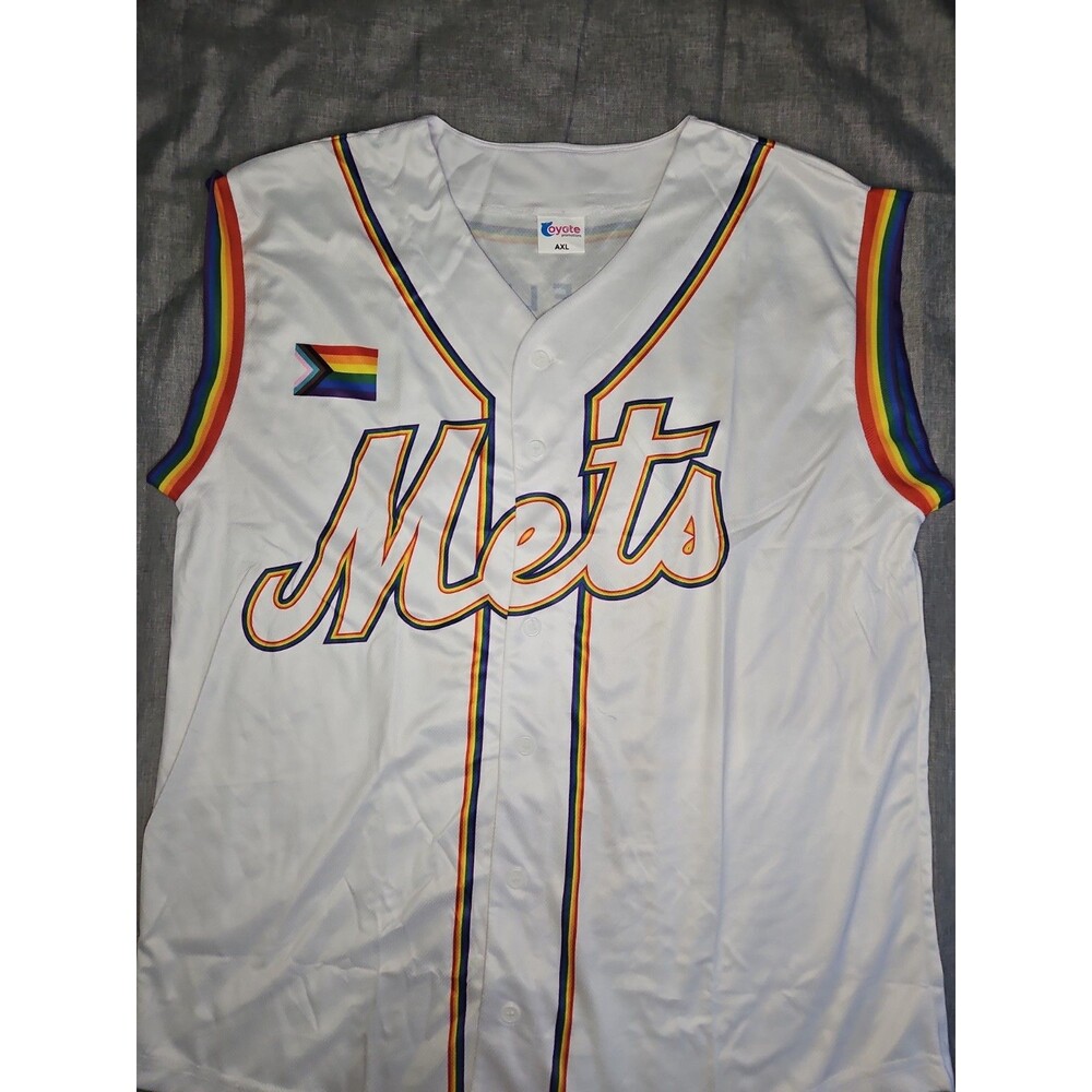 2026 JERSEY AXL‎ SGA RAINBOW PRIDE NIGHT GAY LBGTQ NY METS NEW YORK TANK TOP